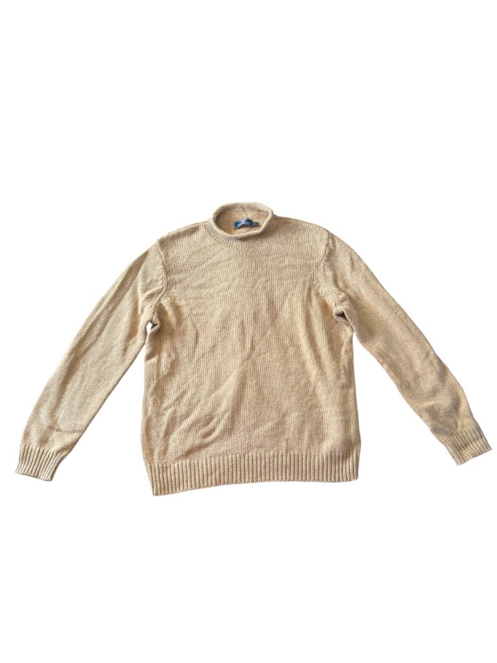 Vineyard Vines men's tan rollneck sweater large
